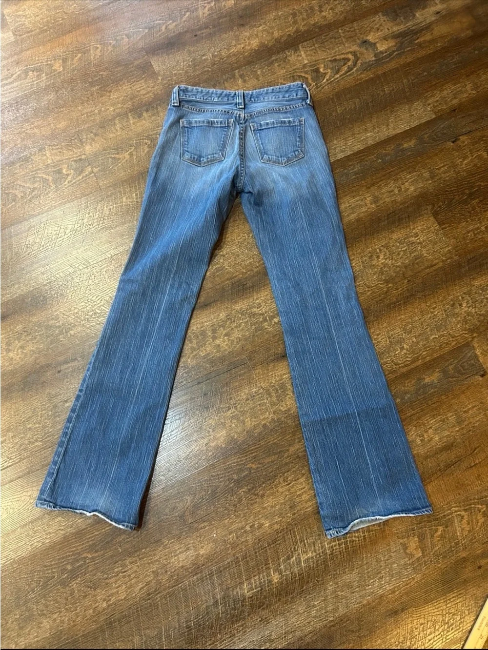 GAP Blue Flared Wide-Leg Jeans